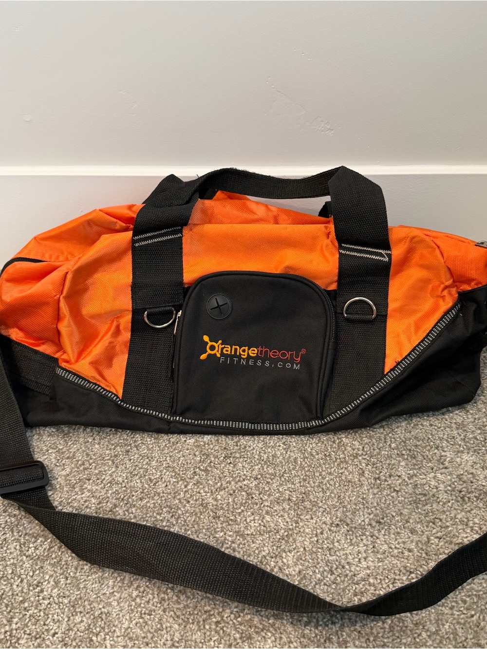 Orange Theory Fitness Bag Orange Black Small Gym Bay Duffel Bag Workout Handles
